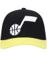 Фото #2 товара Men's Black, Gold Utah Jazz MVP Team Two-Tone 2.0 Stretch-Snapback Hat
