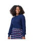 ფოტო #18 პროდუქტის Women's Long Sleeve Pointelle Sweater with Bellow Sleeves