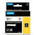 Фото #2 товара Ламинированная лента для фломастеров Rhino Dymo ID1-9 9 x 5,5 mm Чёрный полиэстер Белый (5 штук)
