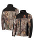 ფოტო #2 პროდუქტის Men's Realtree Camo and Black Cleveland Browns Circle Hunter Softshell Full-Zip Jacket
