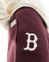 New Era Boston Red Sox panelled mesh shorts in burgundy exclusive to ASOS