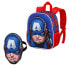 Фото #1 товара KARACTERMANIA Mask Captain America First Backpack