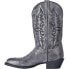 Фото #8 товара Laredo Harding Waxed Leather Round Toe Cowboy Mens Grey Casual Boots 68457