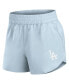 Women's Light Blue Los Angeles Dodgers Studio Woven Vibe Shorts