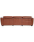 Фото #10 товара Lexanna 3-Pc. Leather Sofa with 2 Power Motion Recliners, Created for Macy's