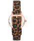 ფოტო #3 პროდუქტის Women's Soho Animal Print Leather Strap Watch 28mm