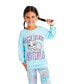 ფოტო #2 პროდუქტის Toddler|Child Girls 2-Piece Pajama Set Kids Sleepwear, Long Sleeve Top and Long Pants PJ Set