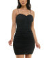 Фото #1 товара Juniors' Ruched Bustier Bodycon Dress
