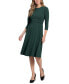 Фото #3 товара Women's Tab-Waist Fit & Flare Dress