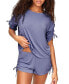 Фото #1 товара Women's Laura Pajama Knit Top & Short Set