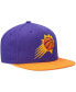 Фото #5 товара Men's Purple and Orange Phoenix Suns Team Two-Tone 2.0 Snapback Hat