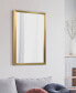 Фото #8 товара Contempo Brushed Stainless Steel Rectangular Wall Mirror, 20" x 30"