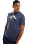 Фото #1 товара Nike Running Trail Dri-Fit graphic t-shirt in navy