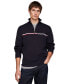 Фото #5 товара Men's Stripe Quarter-Zip Sweater