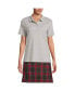 Women's School Uniform Short Sleeve Feminine Fit Interlock Polo Shirt