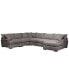 Фото #4 товара Rhyder 5-Pc. Fabric Sectional Sofa with Chaise, Created for Macy's