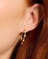 Gold-Tone Hint of Shimmer Small Hoop Earrings, 1"