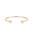 Crystal Shapes 18k Gold Plated Bracelet Cuff