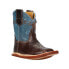 Фото #3 товара Roper Cowbaby Square Toe Cowboy Infant Boys Blue, Brown Casual Boots 09-016-791