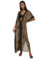 ფოტო #3 პროდუქტის Women's Tie-Front Cover-Up Kaftan