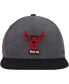 ფოტო #4 პროდუქტის Men's Gray Chicago Bulls Hardwood Classics Born & Bred Fitted Hat