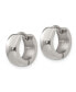 ფოტო #3 პროდუქტის Stainless Steel Polished Hinged Hoop Earrings