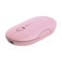 Trust Puck - Ambidextrous - Optical - RF Wireless + Bluetooth - 1600 DPI - Pink