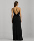 Фото #2 товара Women's Chain-Strap Twisted-Back Gown