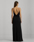 Women's Chain-Strap Twisted-Back Gown