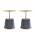 Фото #2 товара Anderson 2-Piece 15.75" Wide Leatherette Upholstered End Table Set