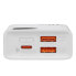 Фото #8 товара Powerbank Adaman2 10000mAh z wyświetlaczem cyfrowym 2x USB-A / 1x USB-C 30W biały