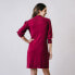 ფოტო #3 პროდუქტის Women's Long Puff Sleeve Mock Neck Sweater Dress