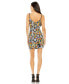 Фото #3 товара Women's Sequined Floral Detail Mini Dress