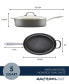 Hard Anodized 5 quart Nonstick Oval Saute Pan with Helper Handle and Lid