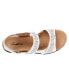 Фото #8 товара Trotters Romi T2118-100 Womens White Wide Leather Slingback Sandals Shoes