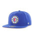Фото #2 товара Men's Royal LA Clippers Sure Shot Captain Snapback Hat