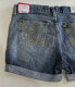 DENIM JEAN SHORTS Women's SIZE 7 Blue Cut New Pure Style Medium Wash NEW