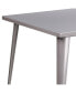 Adana 35.5" Square Metal Dining Table For Indoor And Outdoor Use