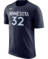 Фото #3 товара Men's Karl-Anthony Towns Blue Minnesota Timberwolves Name & Number Performance T-shirt