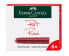 Фото #1 товара Ручка настольная Faber-Castell 185514 красная 6 шт Германия