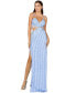 Women's Cutout Beaded Gown with Fringes