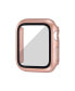 Unisex Rose Gold Tone/Gold Tone Full Protection Bumper with Integrated Glass Cover Compatible with 45mm Apple Watch