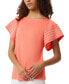 Фото #3 товара Women's Boat-Neck Flutter-Sleeve Top