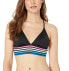 Фото #1 товара La Blanca 259329 Women's Cross Back Triangle Bikini Top Swimwear Size 8