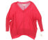 Фото #1 товара JJ Basics 132646 Womens Pink Fuchsia V-Neck Sweater Pullover Size X-Small