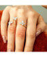 ფოტო #2 პროდუქტის Diamond Butterfly Double Finger Ring (1/2 ct. t.w.) in 10k White or Yellow Gold, Created for Macy's