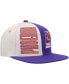 Фото #3 товара Men's Cream, Purple Phoenix Suns Hardwood Classics Pop Snapback Hat