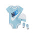 Фото #1 товара [MN0313-C3L] Baby Nike Bodysuit, Hat and Booties 3-PC Box Set