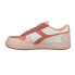 Diadora Magic Basket Low Icona Lace Up Womens Orange, White Sneakers Casual Sho