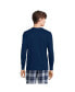 ფოტო #2 პროდუქტის Men's Knit Rib Pajama Henley T-Shirt